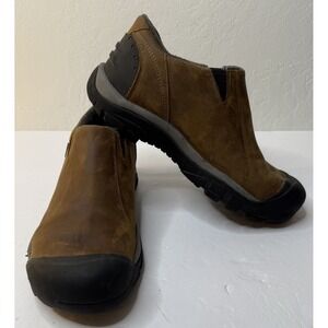 Keen Thermal Waterproof Slip On Insulated Shoes Mens Sz 13 Brown Leather Work